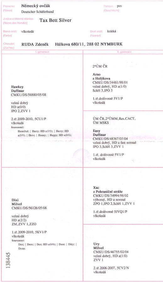 Original image from the archived TAX Bett Silver record