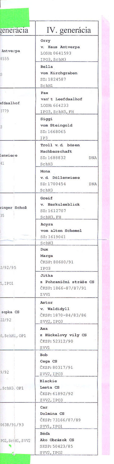 Original image from the archived FARO Snehulienka record